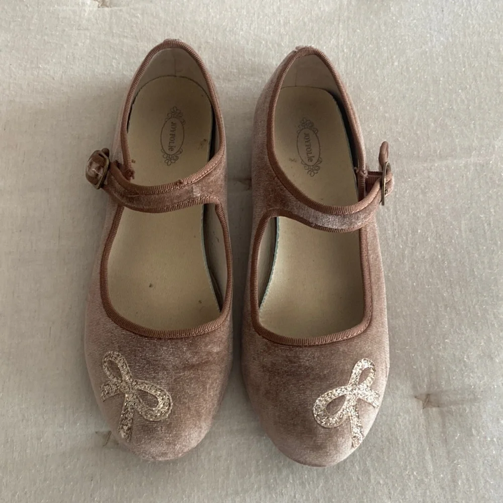 Joyfolie velvet bow shoes - Picture 1 of 5